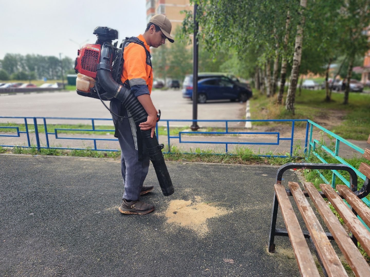 фрязино, уборка детских площадок, благоустройство, мбу городское хозяйство,