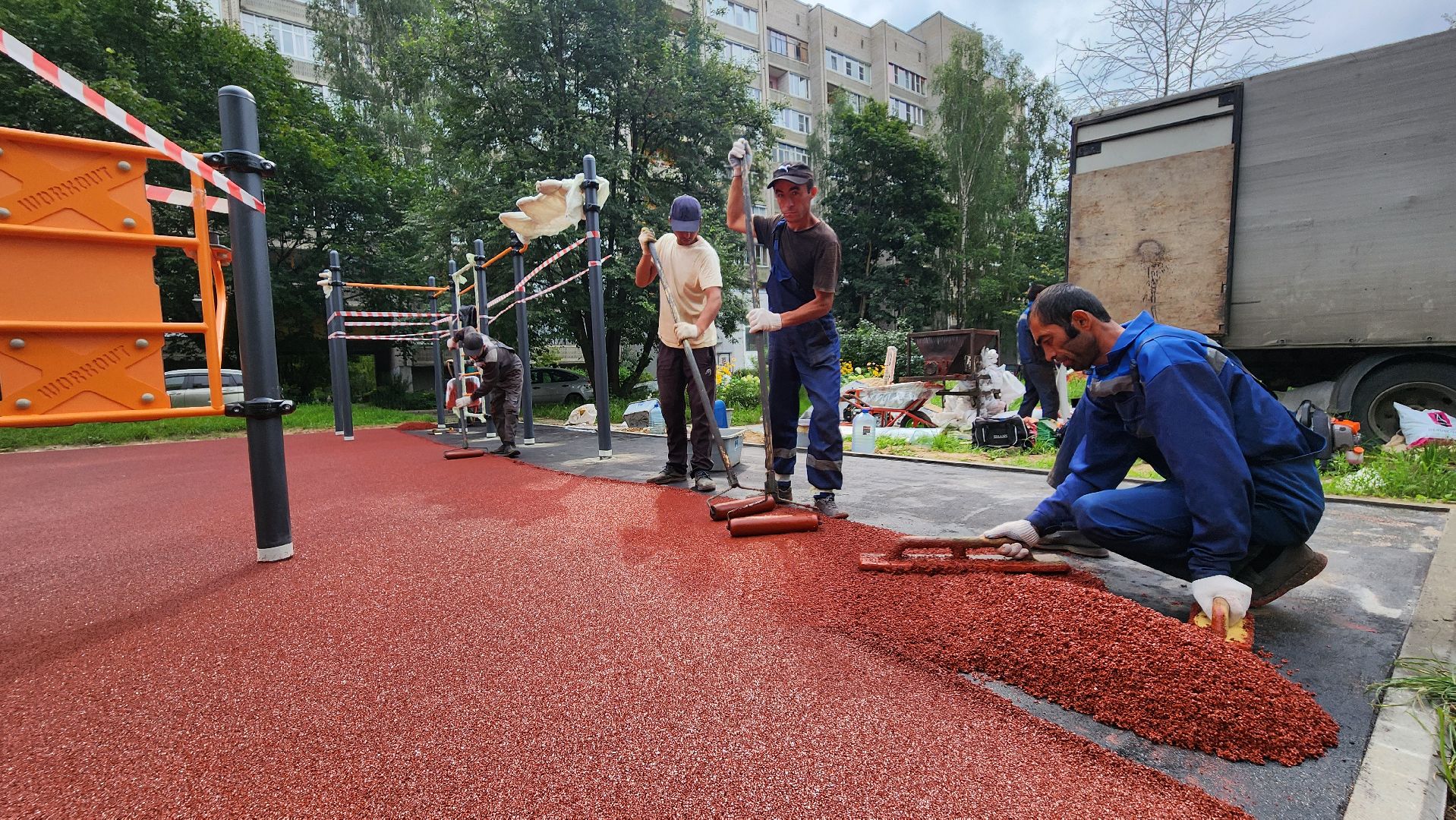 протвино, площадка воркаута, благоустройство,