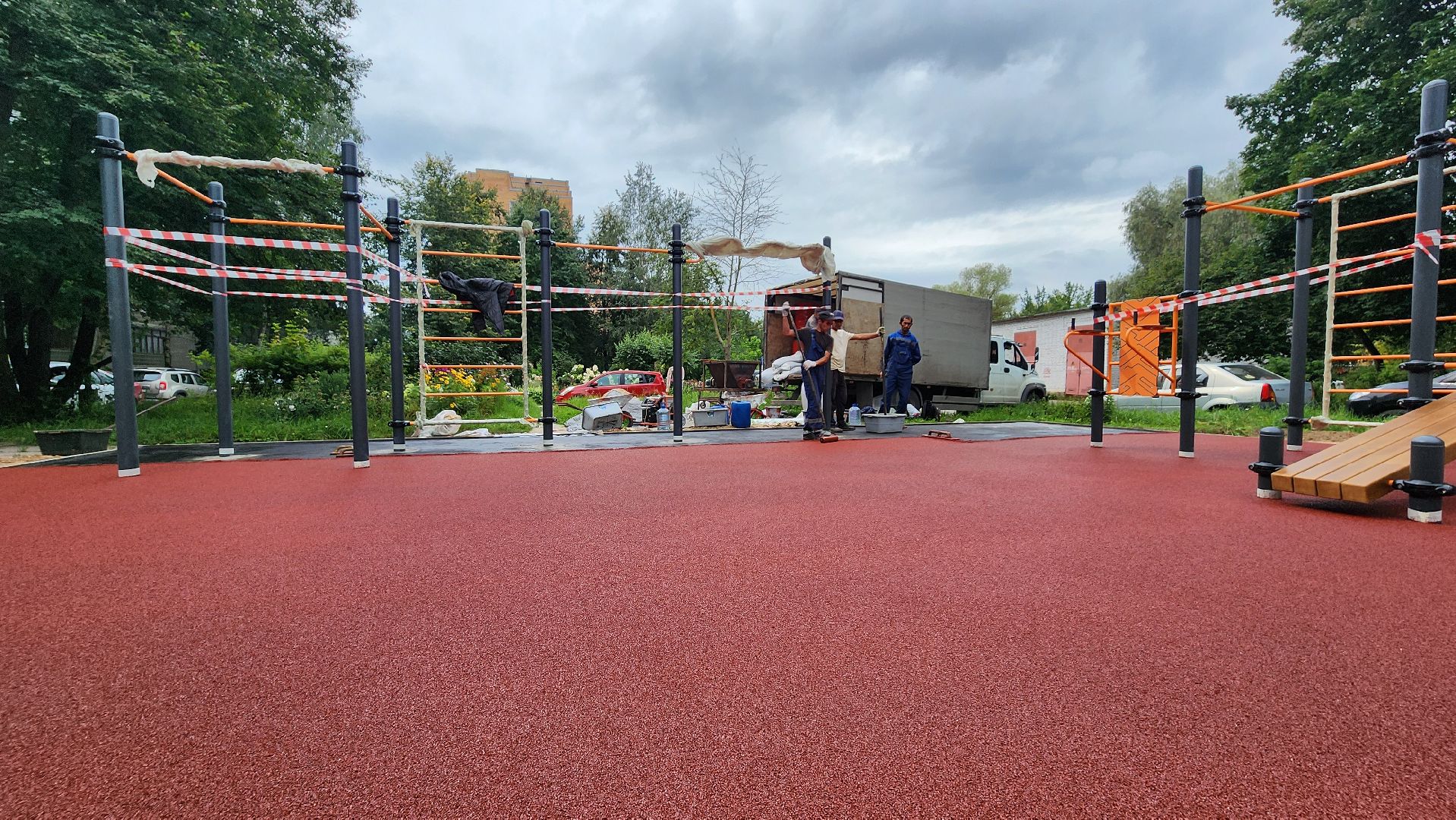 протвино, площадка воркаута, благоустройство,