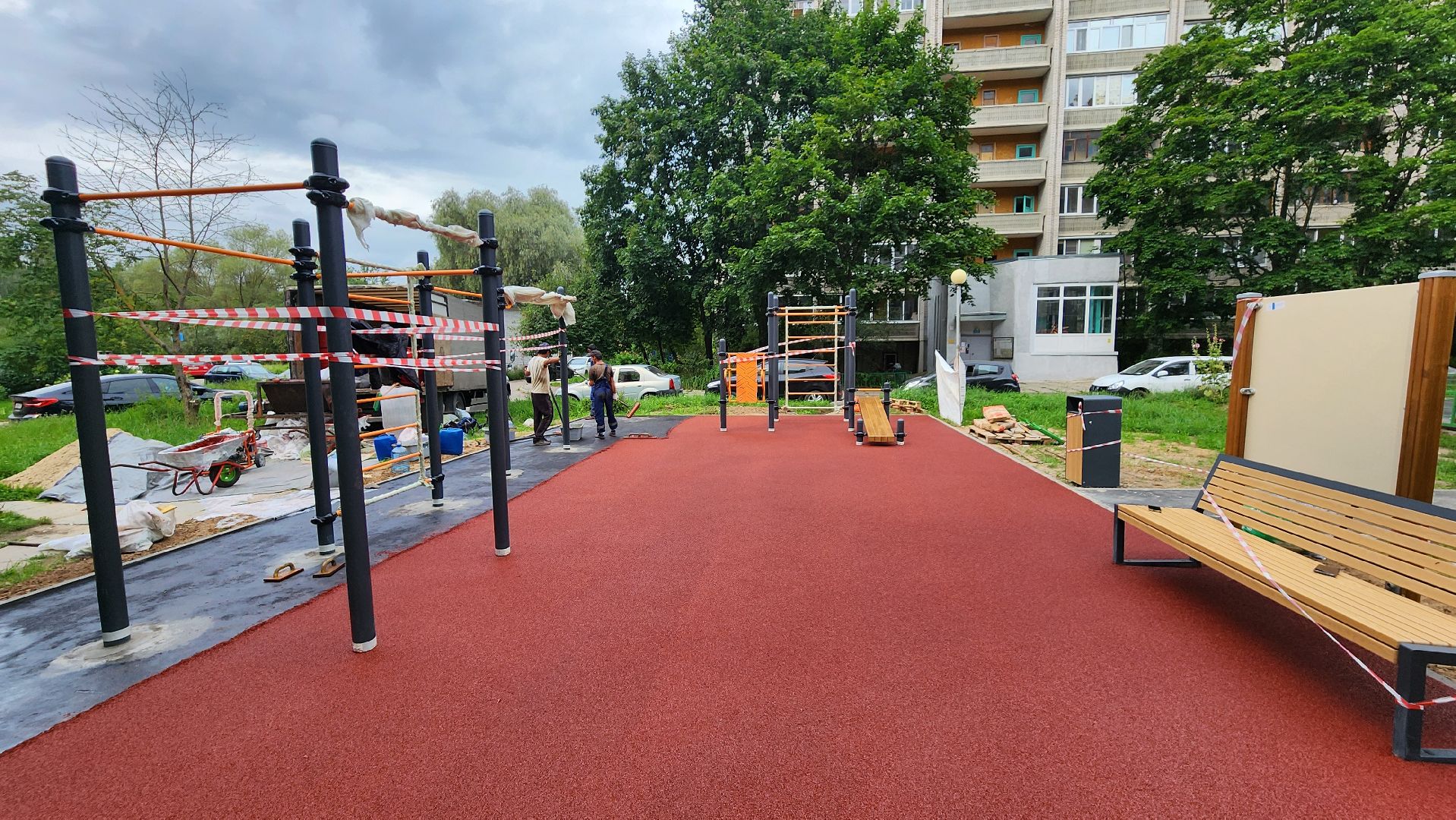 протвино, площадка воркаута, благоустройство,