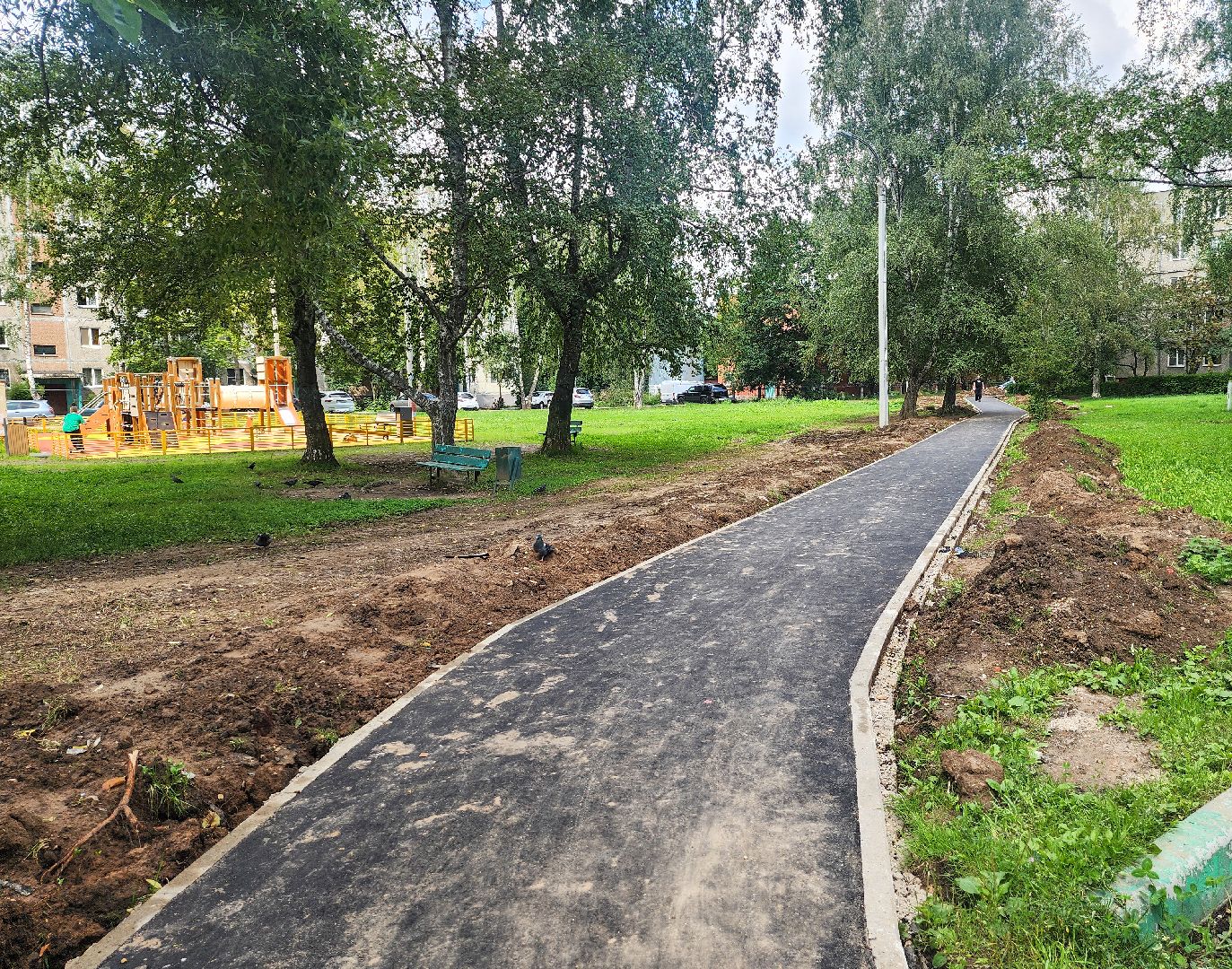 Подольск,народные тропы, подольские просторы,тротуар,