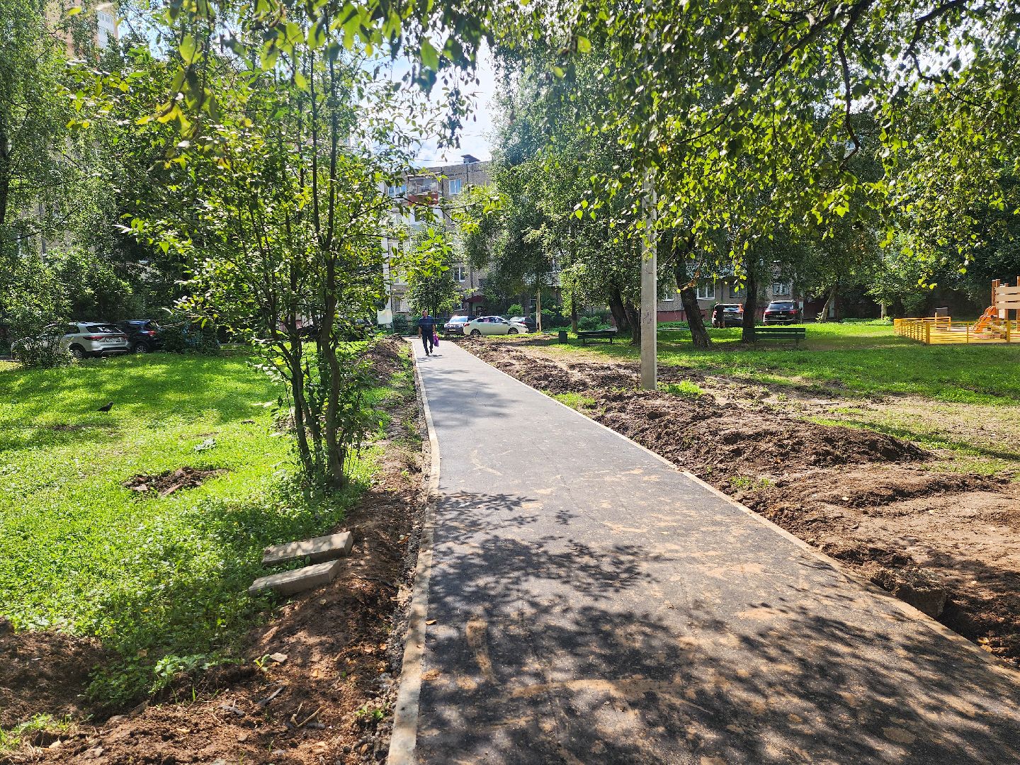 Подольск,народные тропы, подольские просторы,тротуар,