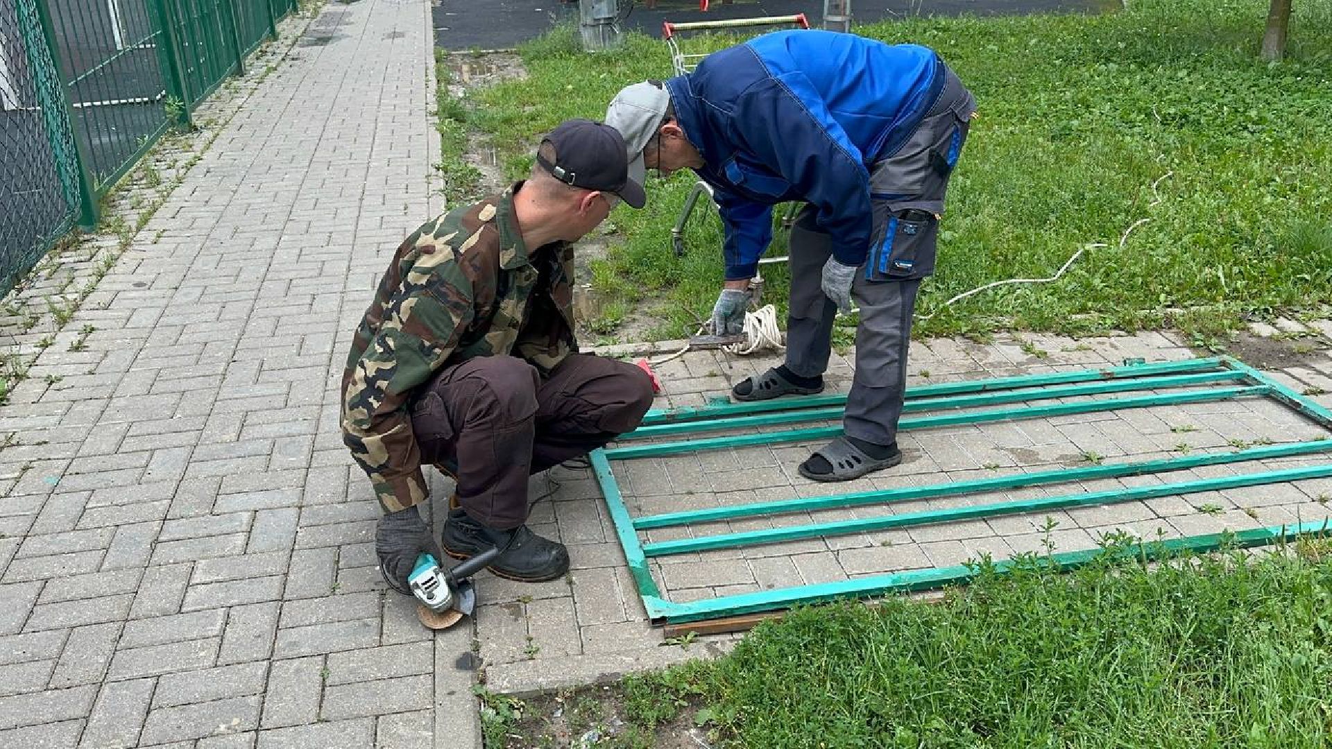 благоустойство, футбольное поле, домодедово,