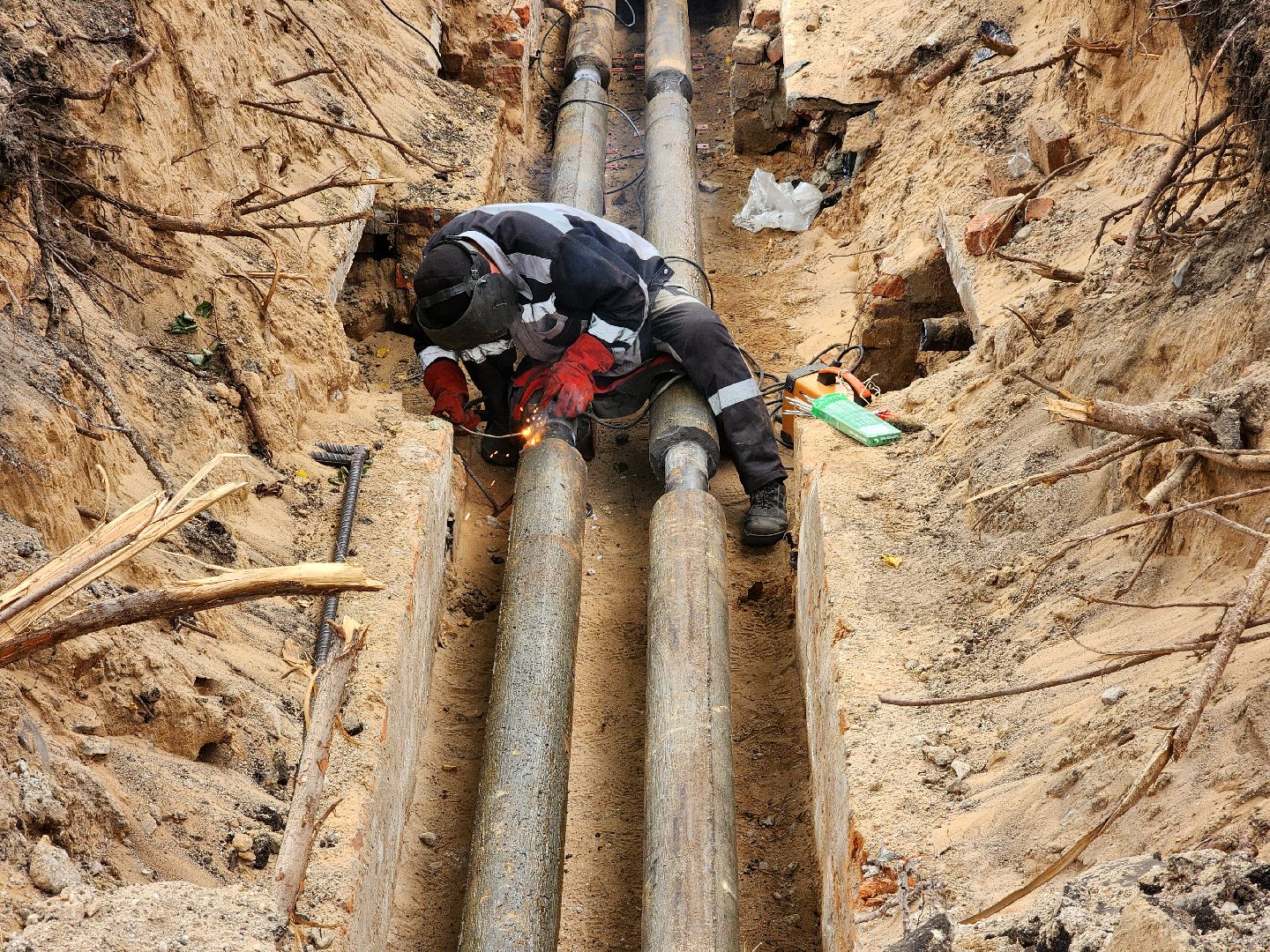 дубна, жкх, замена труб,институтская часть,