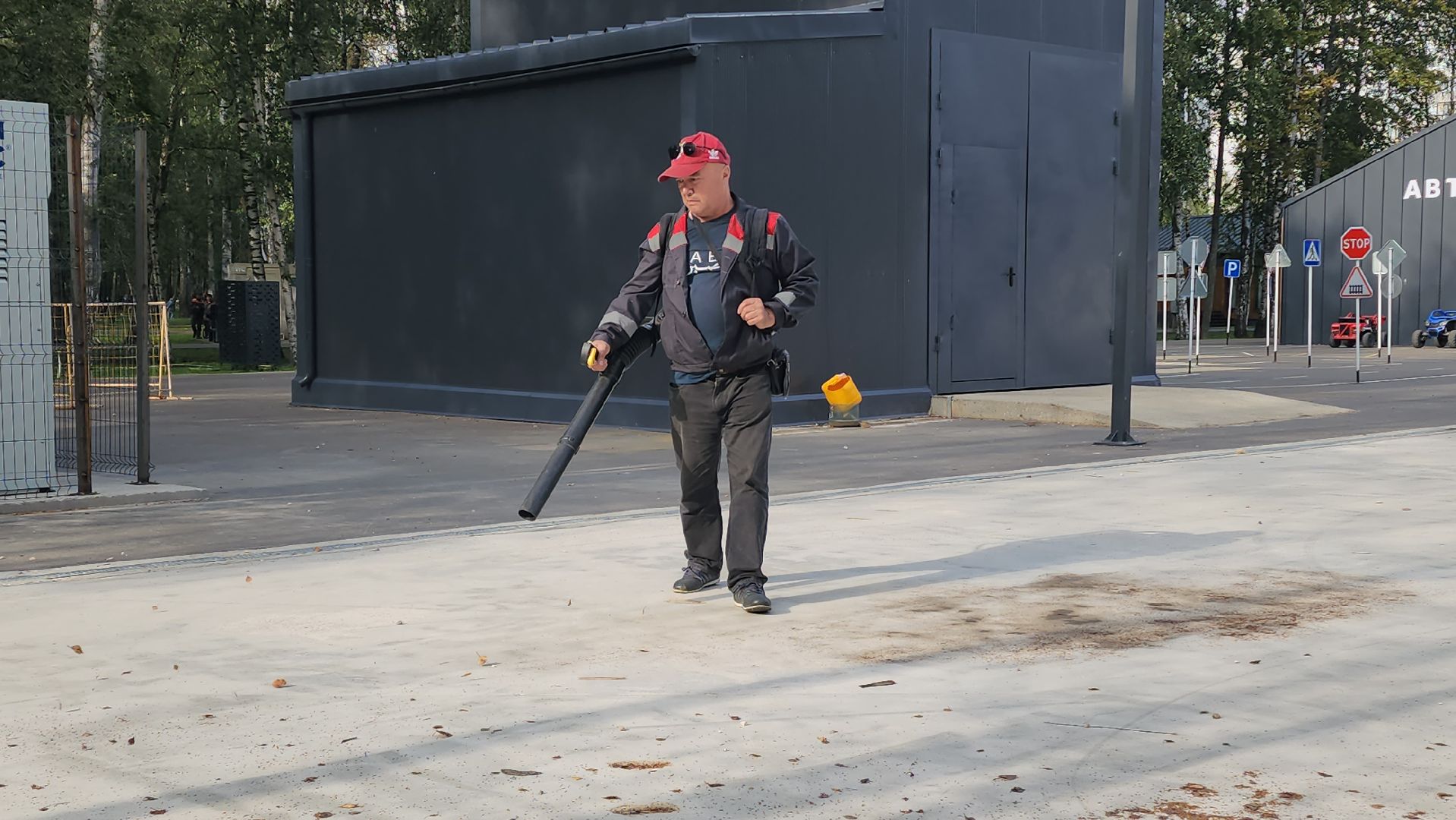 Покос травы, Благоустройство газонов, уборка листвы, Лобня, Парк,