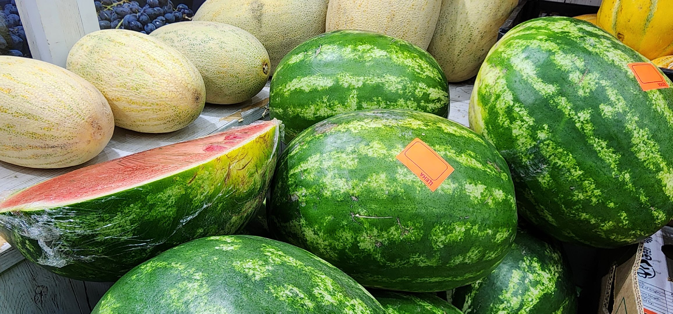 бахчевые развалы, арбуз, дыни и арбузы,