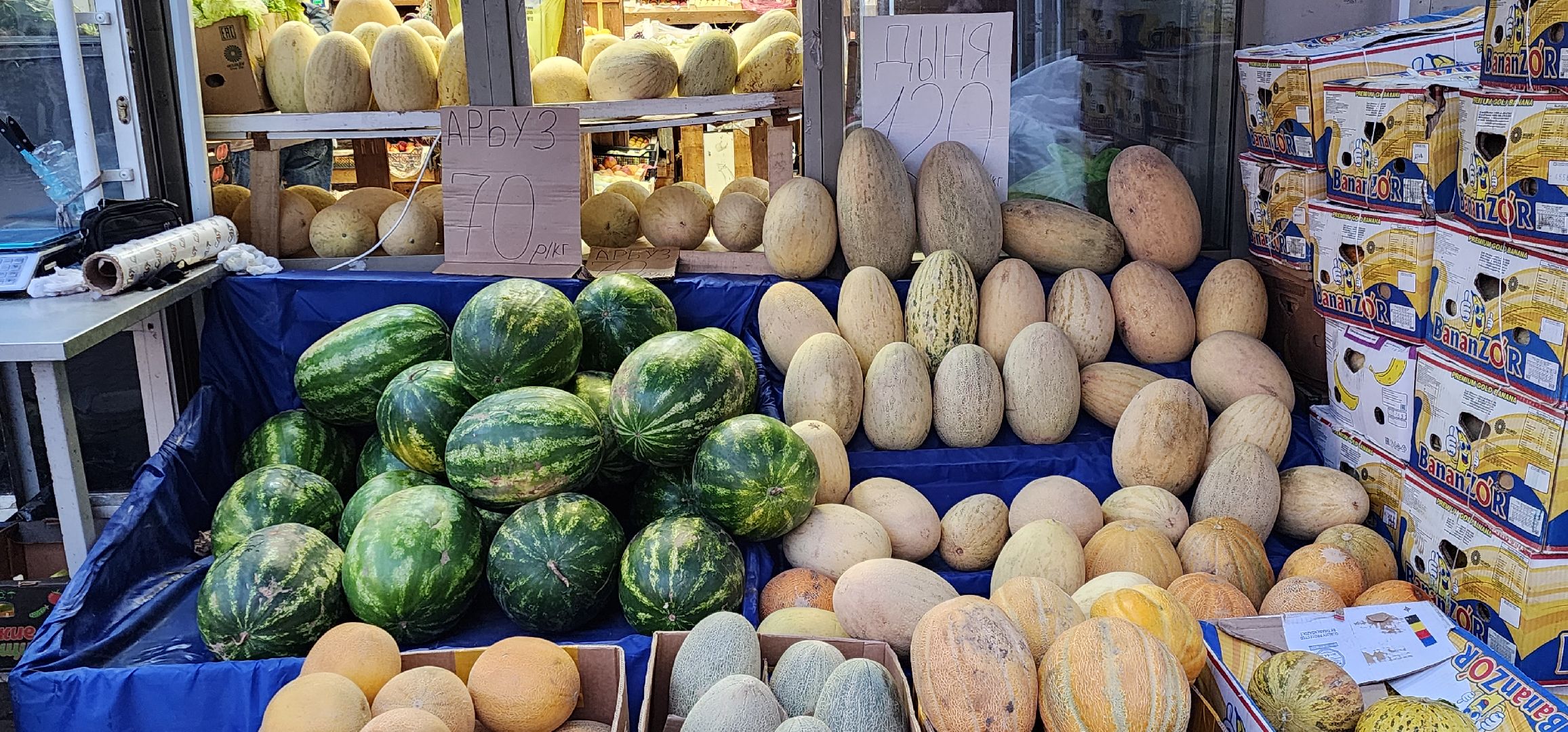 бахчевые развалы, арбуз, дыни и арбузы,