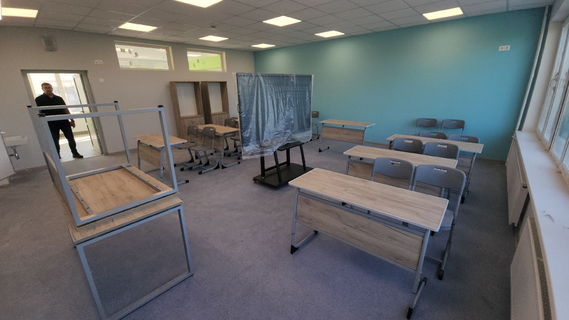 серпухов, улица луначарского, школа 2, капитальный ремонт школы,