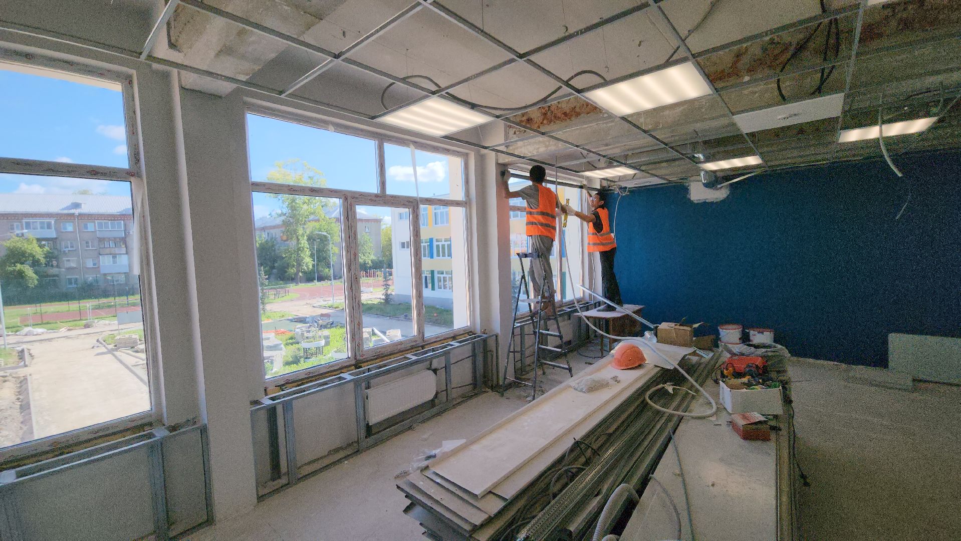 серпухов, улица советская, школа 9, капитальный ремонт школы,