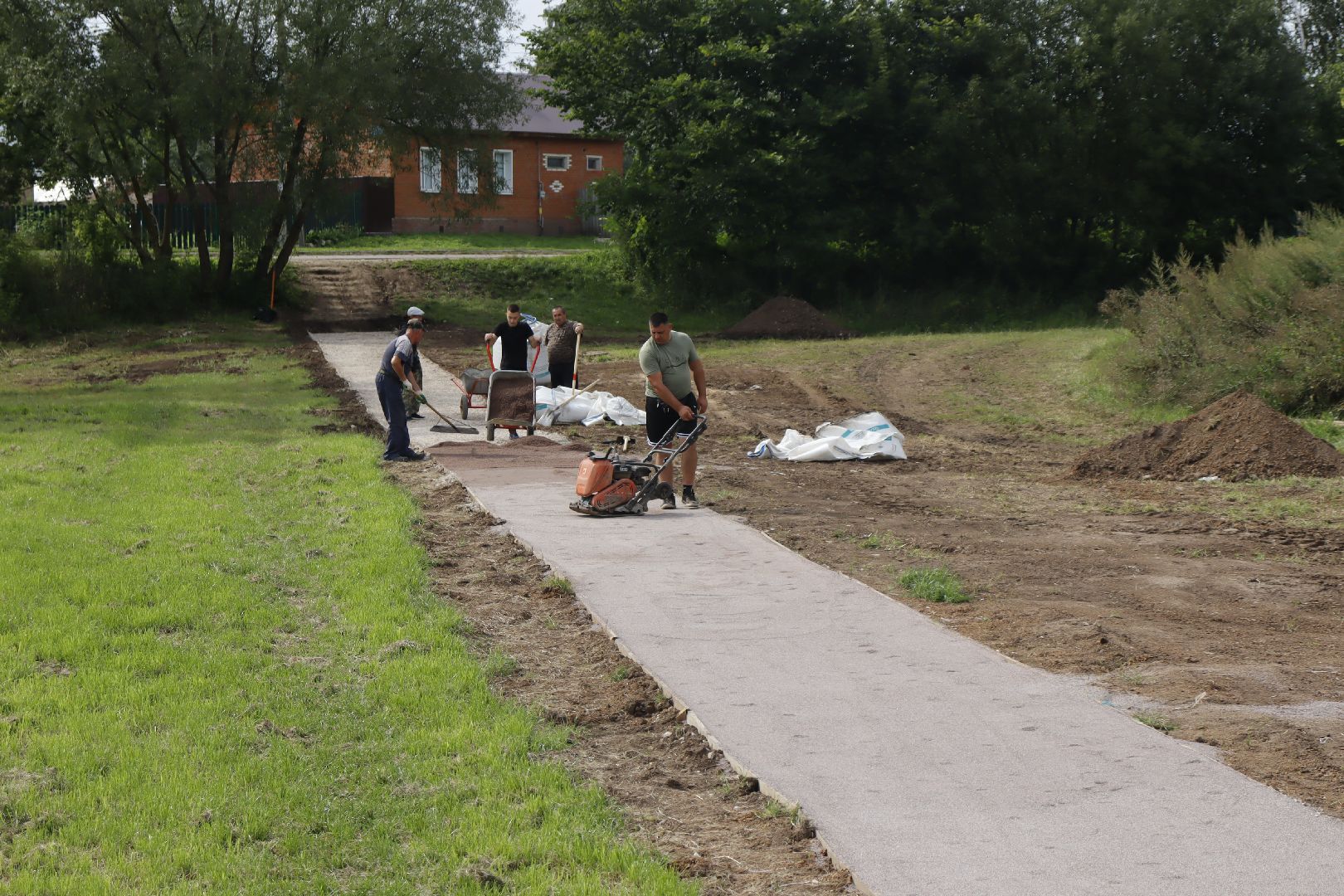 зарайск, строительство, тротуар,  благоустройство 2025,