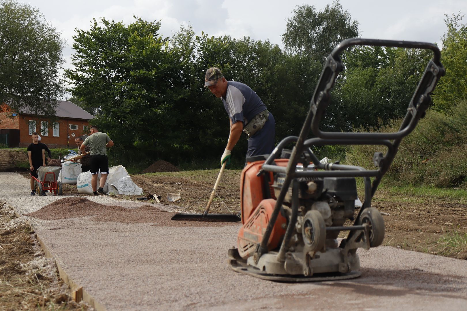 зарайск, строительство, тротуар,  благоустройство 2025,
