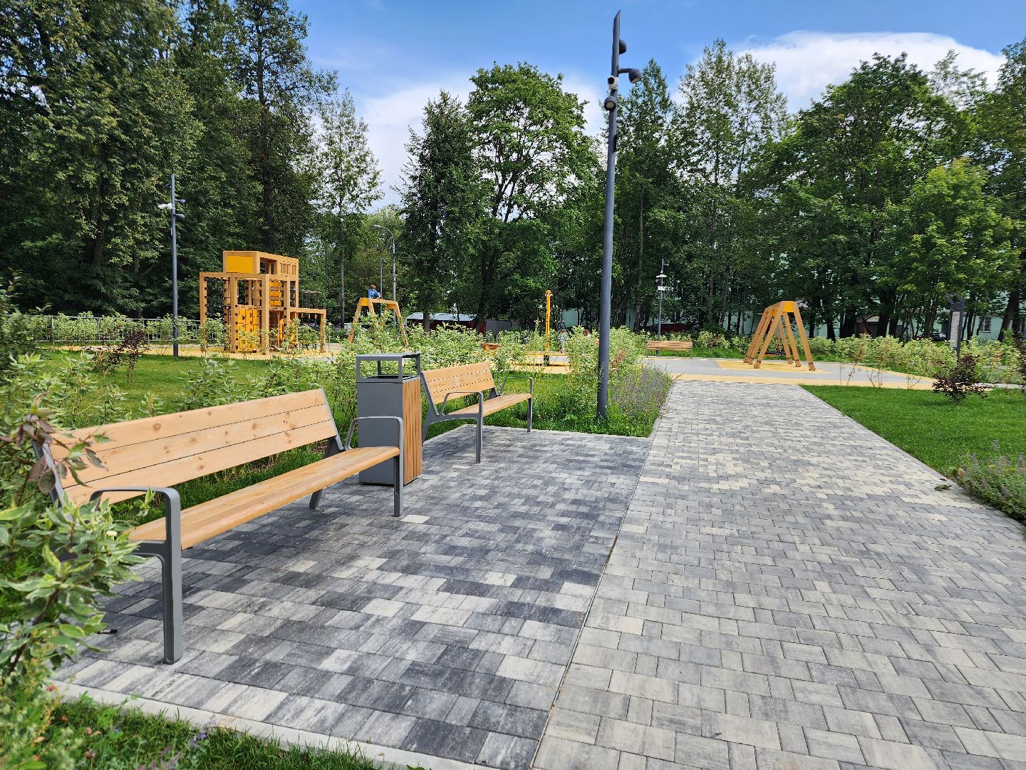 фрязино, ремонт детской площадки, вандализм,