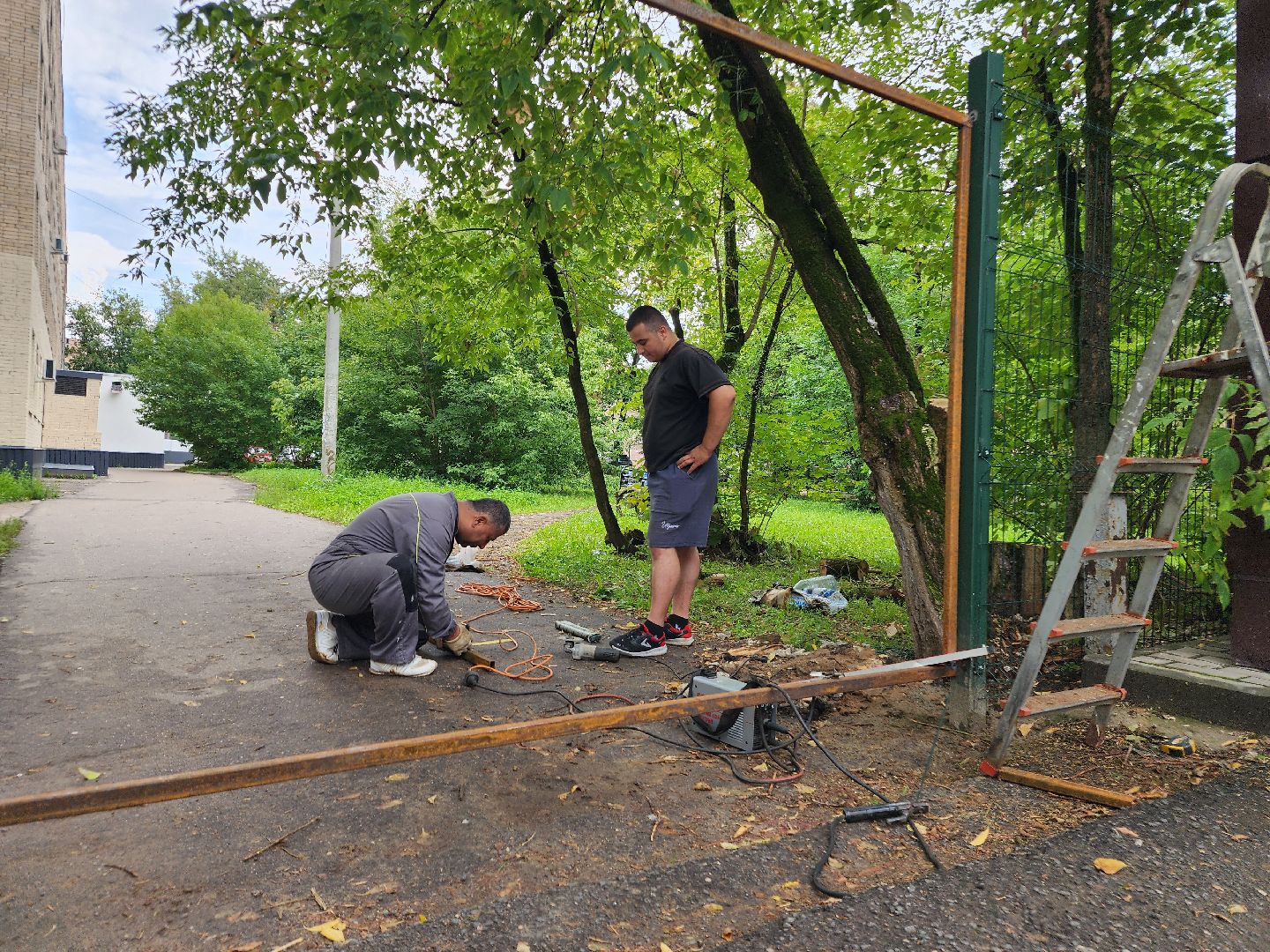 фрязино,  ремонт входной группы, поликлиника, взрослая поликлиника,
