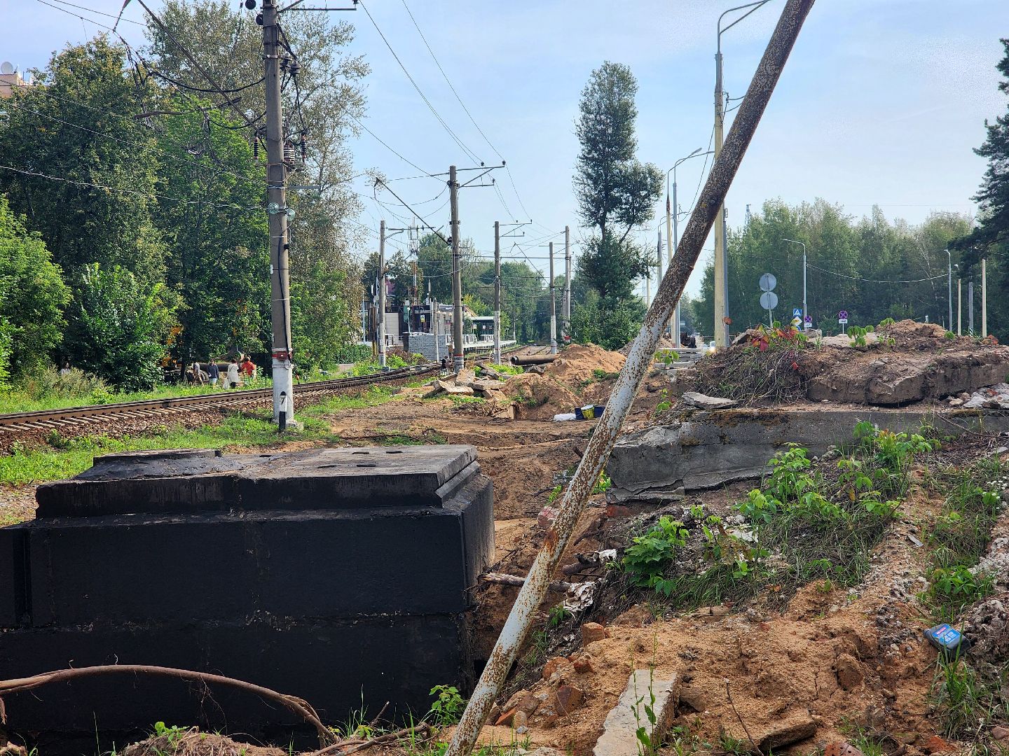 дубна, вокзал дубна, ремонт теплотрассы, теплосеть, огэ оияи,