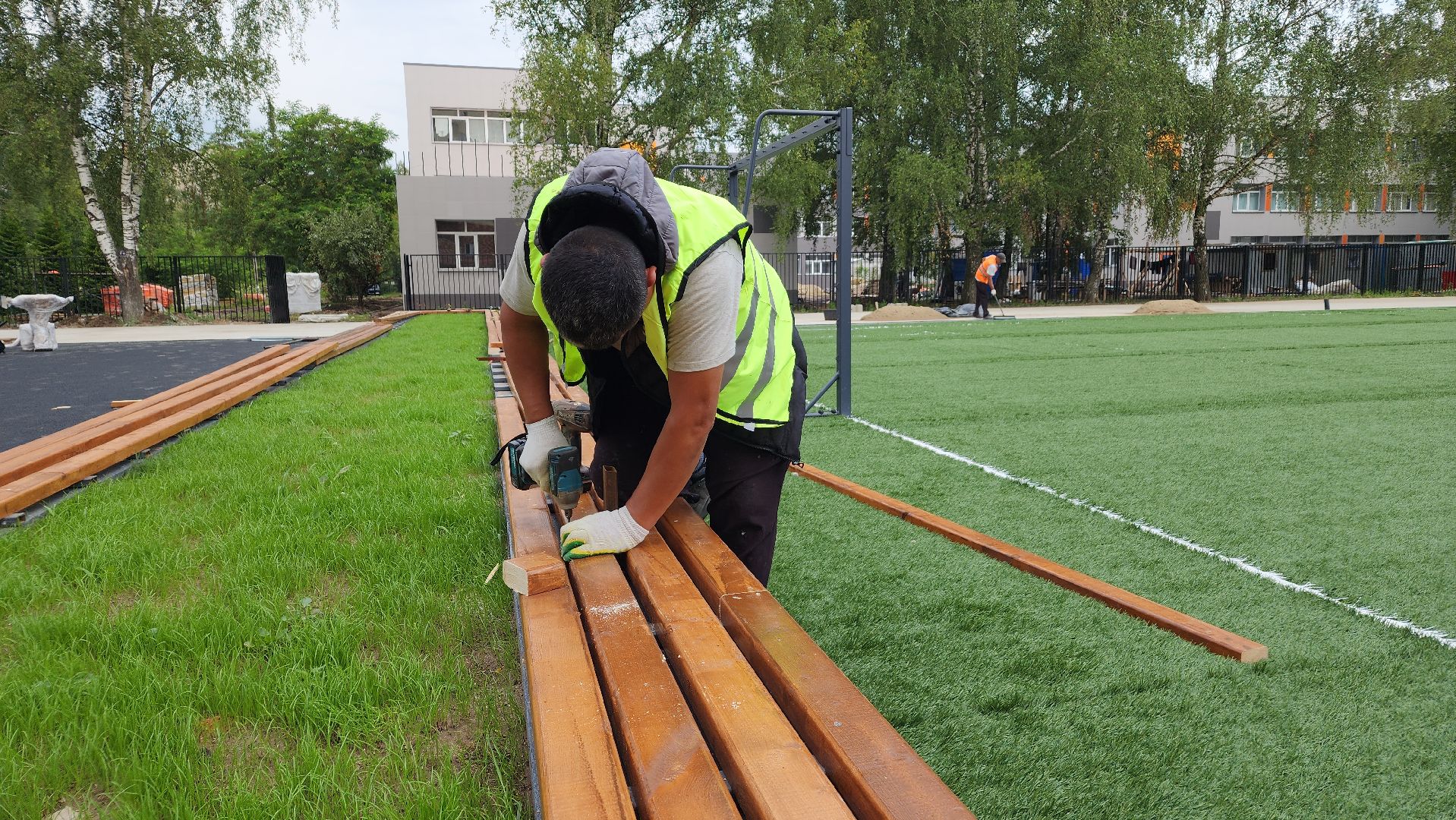 строительство, капремонт, школа, капремонт школы, лосино-петровский,
