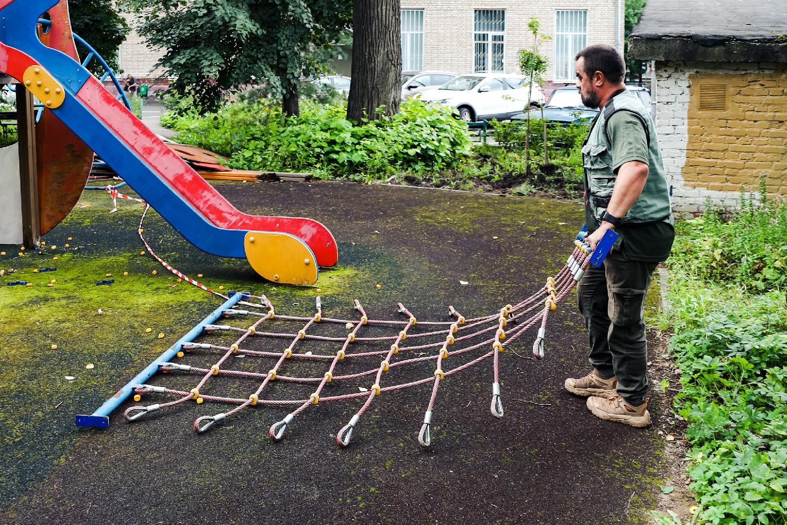 дип, детская, площадка, демонтаж,