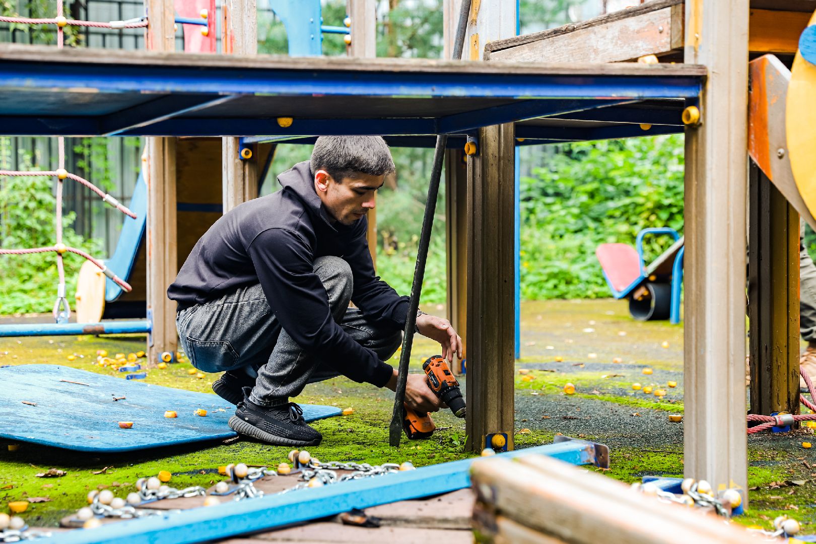 дип, детская, площадка, демонтаж,