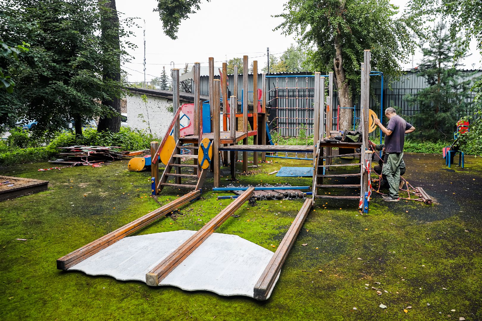 дип, детская, площадка, демонтаж,