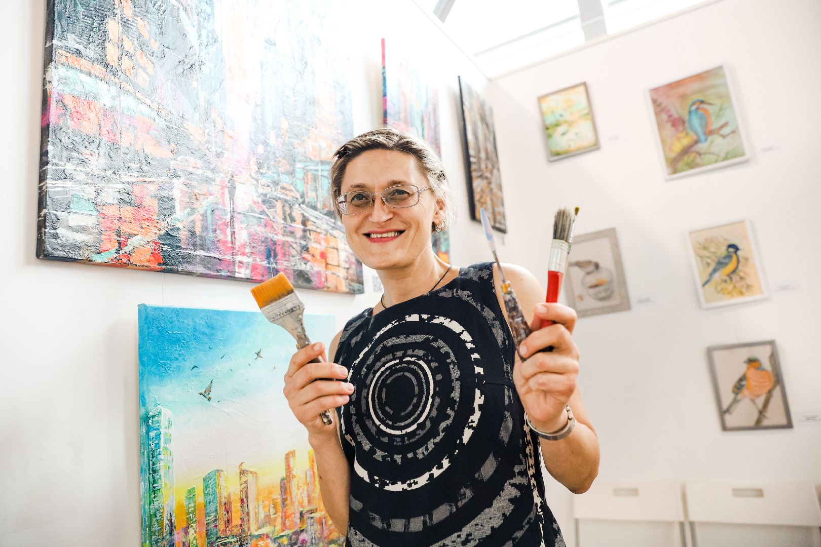 выставка, картины, художники,