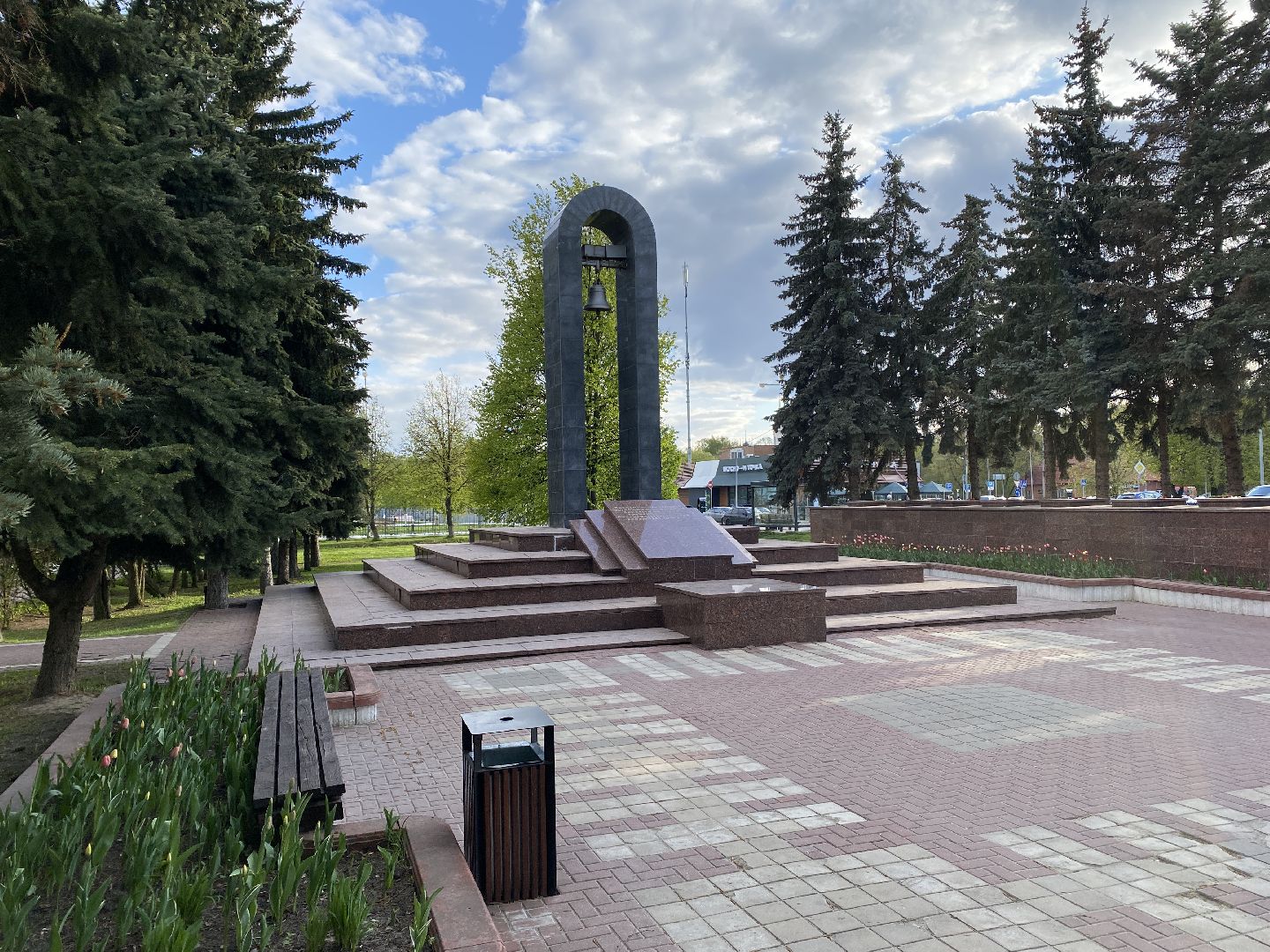 Чехов, ВОВ, День победы, постамент, танк, аллея героев, праздник