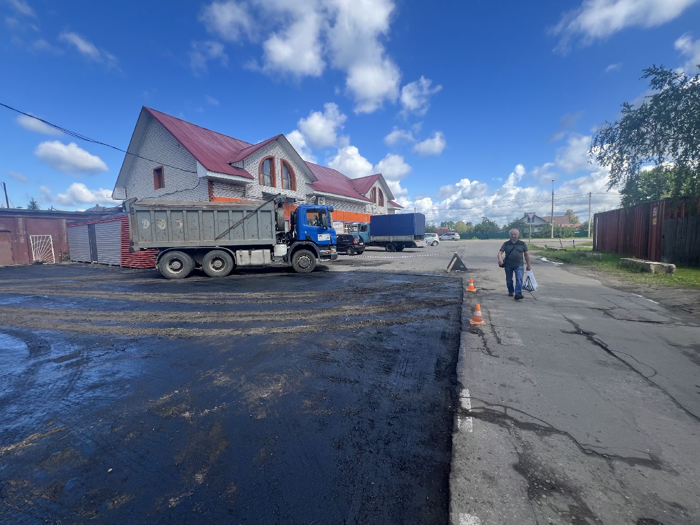 Запрудня, ремонт дорог, талдомский городской округ,