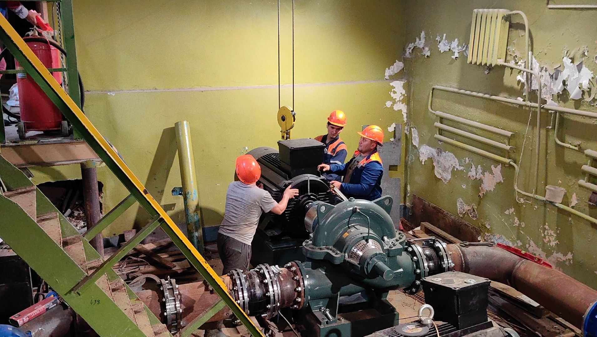 насос, станция, реконструкция , трубопровод, сварщик, коллектор,