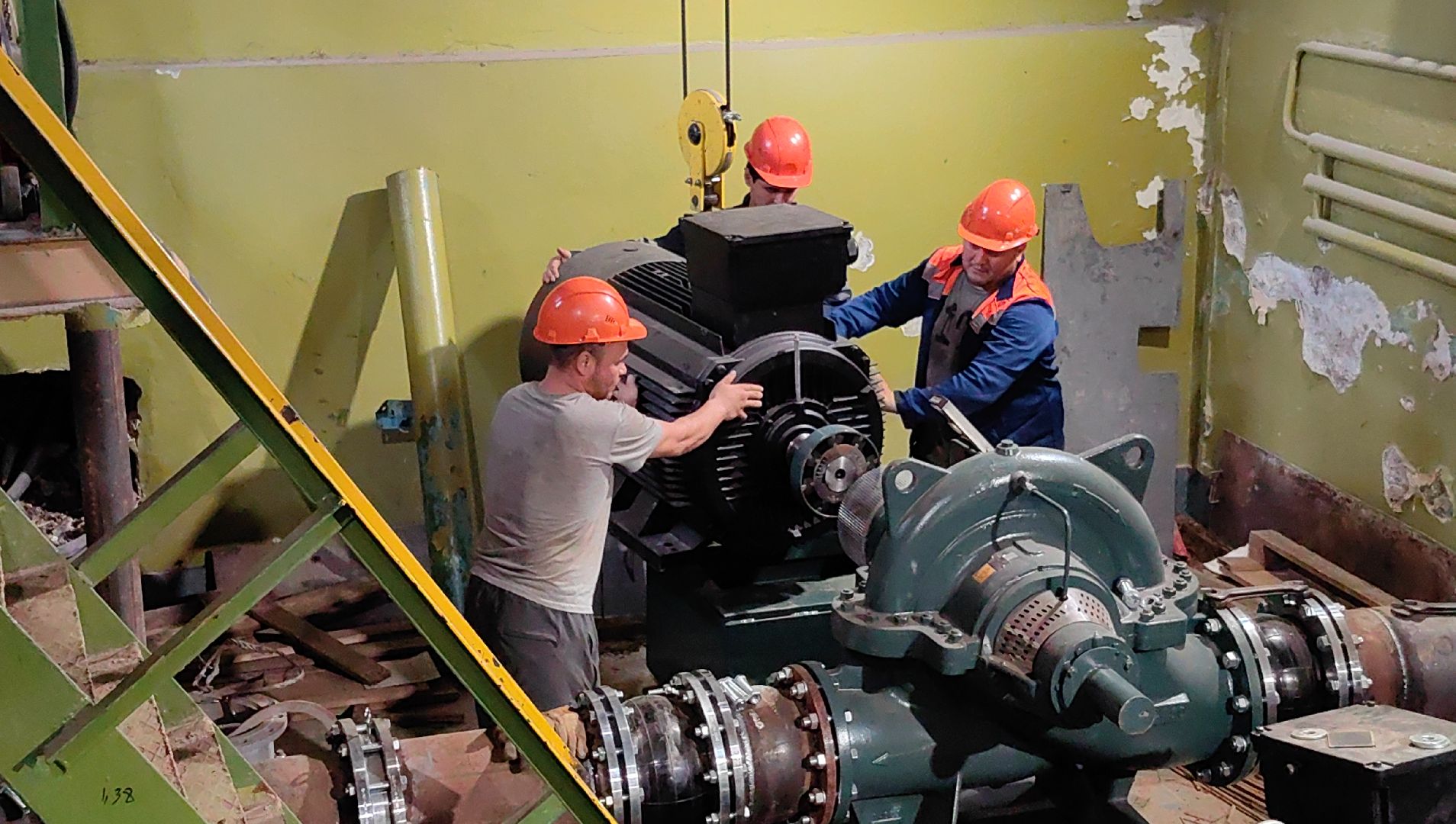 насос, станция, реконструкция , трубопровод, сварщик, коллектор,