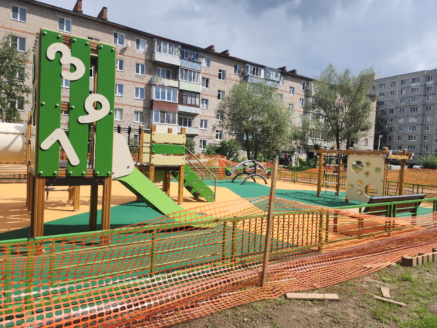 благоустройство дворов, новая детская площадка, давыдово, орехово-зуевский округ,