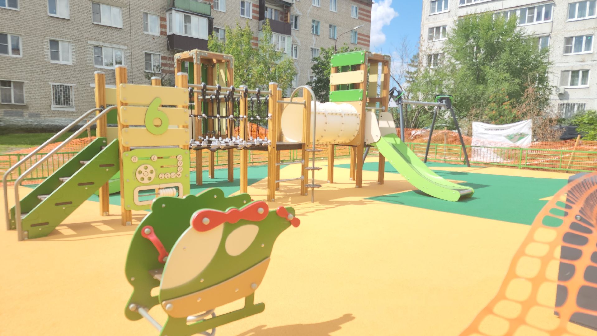 благоустройство дворов, новая детская площадка, давыдово, орехово-зуевский округ,