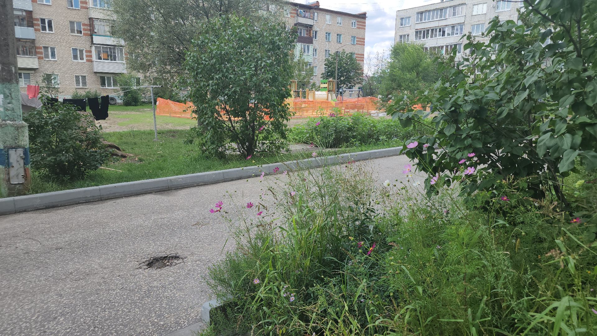 благоустройство дворов, новая детская площадка, давыдово, орехово-зуевский округ,