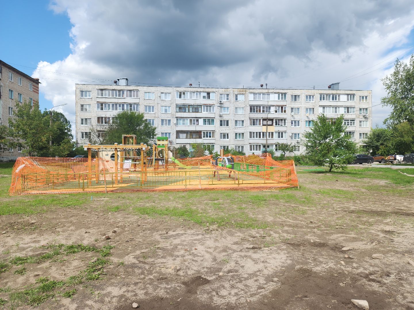 благоустройство дворов, новая детская площадка, давыдово, орехово-зуевский округ,