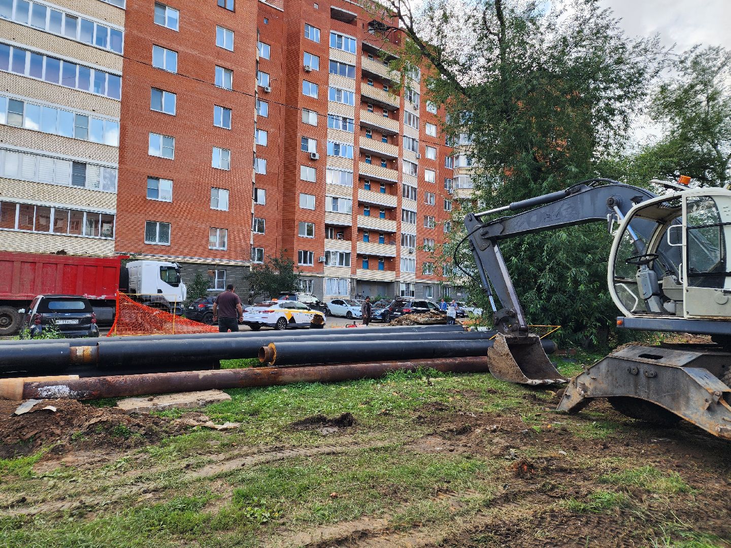 чехов, вишневый бульвар, капремонт теплотрассы, замена труб отопления и ГВС, подготовка к отопительному сезону, уникальная изоляция труб, госпрограмма московской области, развитие инженерной инфраструктуры,губернатор подмосковья,