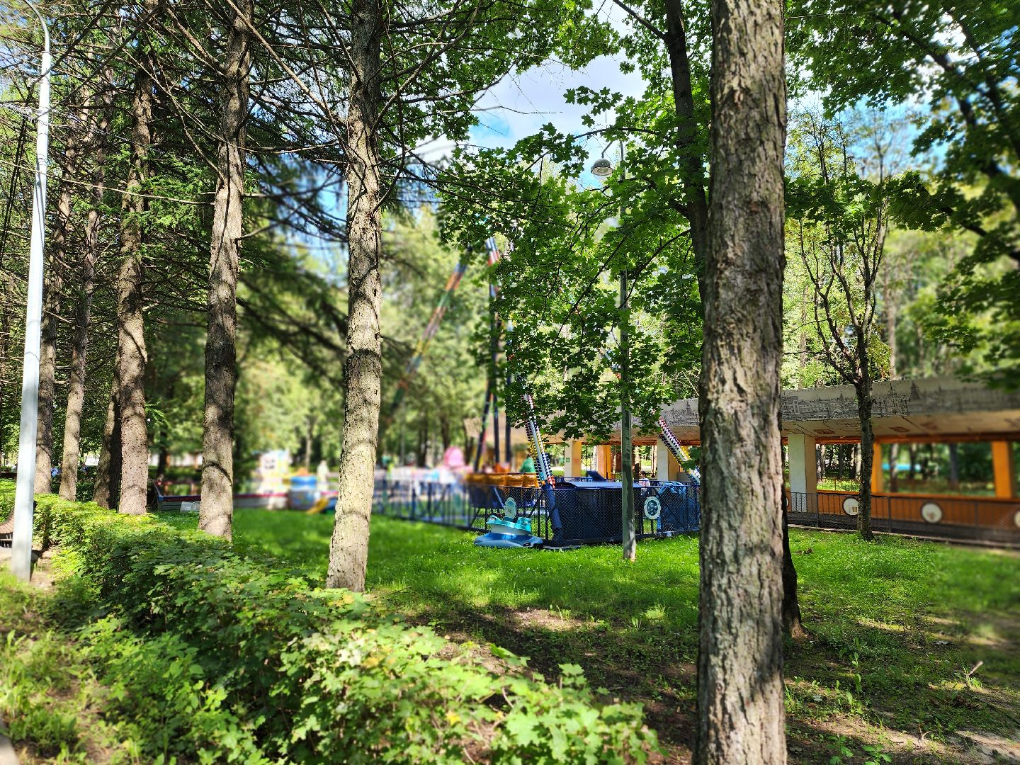 королёв, центральный городской парк , парк аттракционов в королеве, нло,