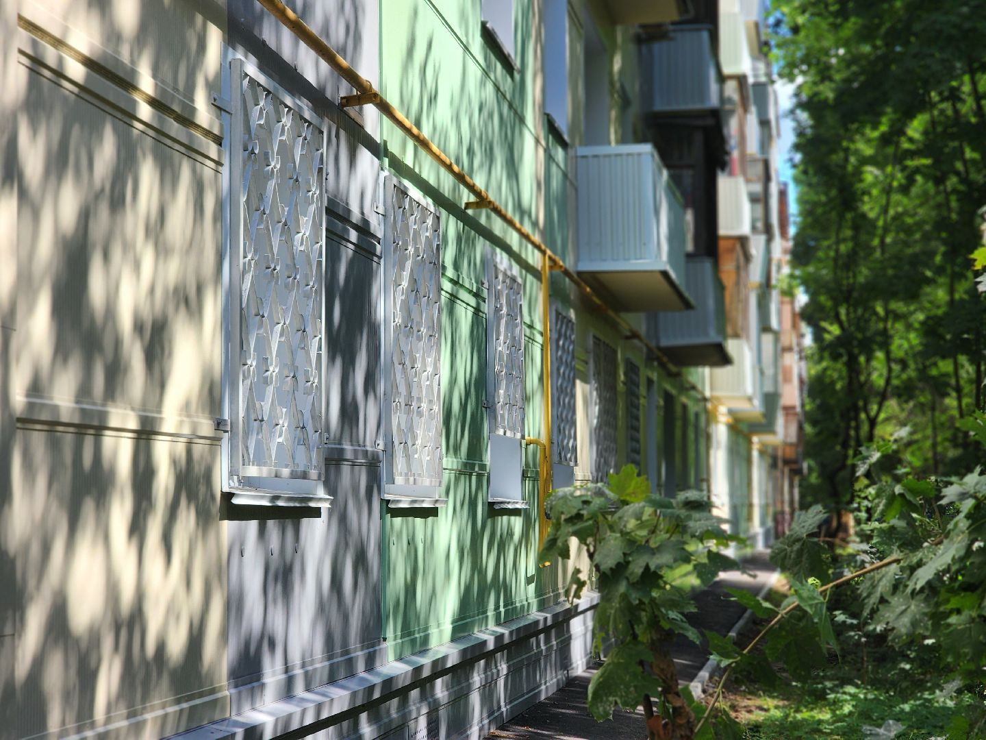 королёв, благоустройство, ремонт фасада дома 41 на Пионерской ,