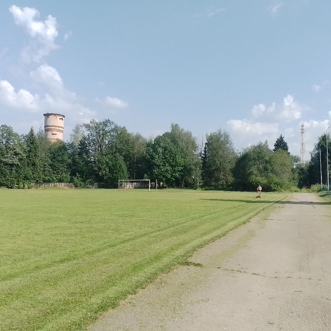 городской округ восход, благоустройство, газон, футбольное поле,