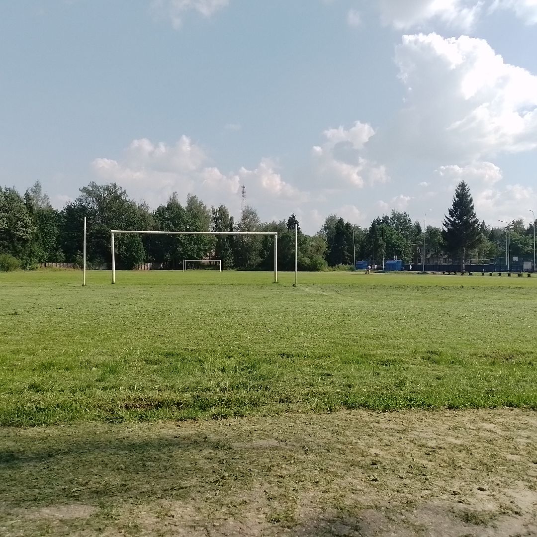 городской округ восход, благоустройство, газон, футбольное поле,