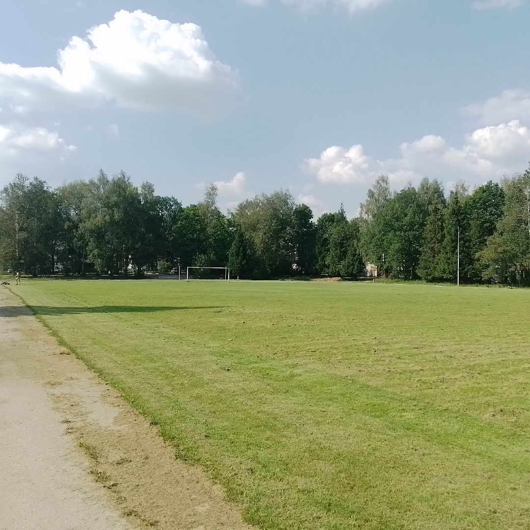 городской округ восход, благоустройство, газон, футбольное поле,