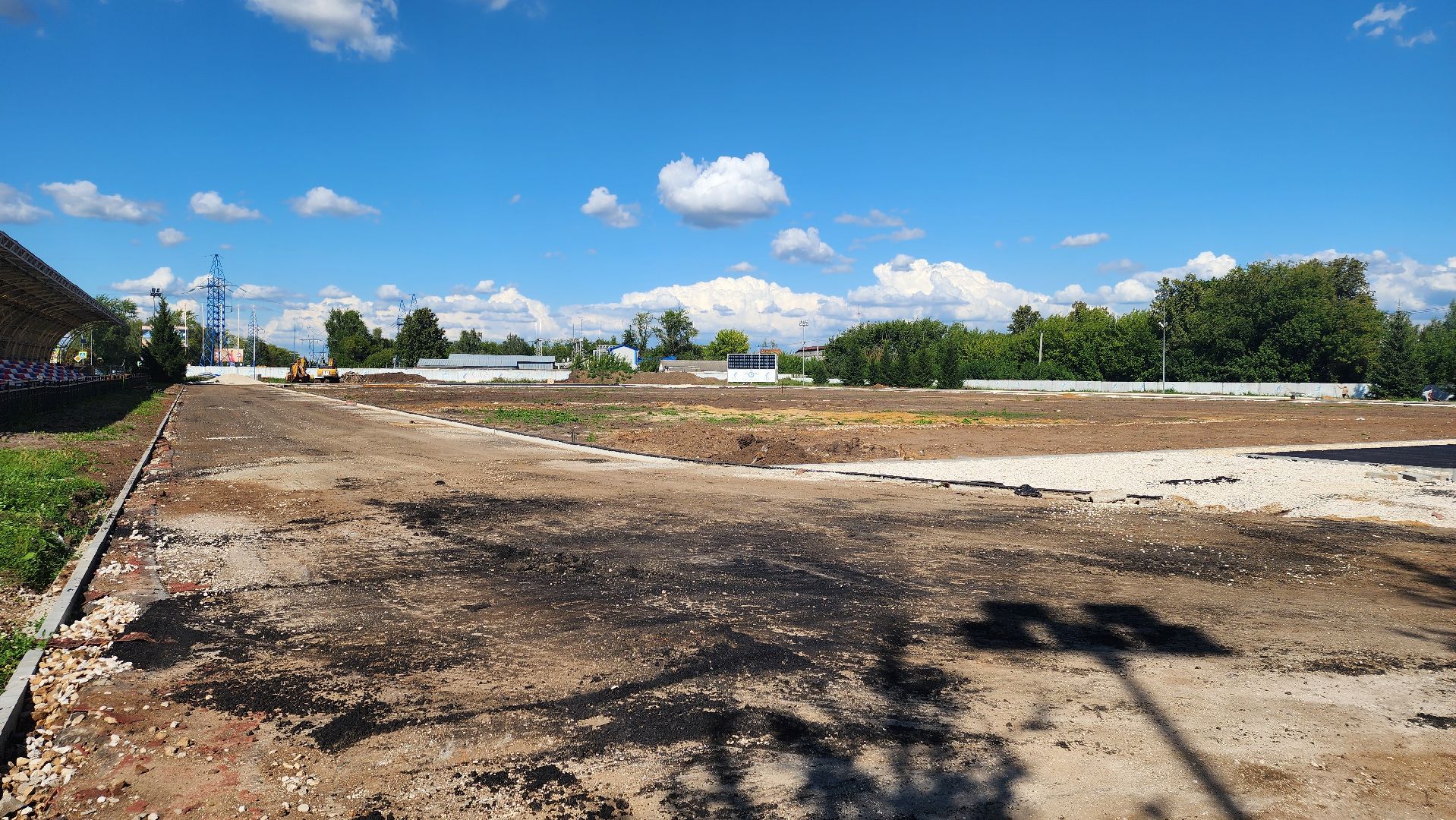 Зарайск, стадион в зарайске, Обновление стадиона, Строительство,