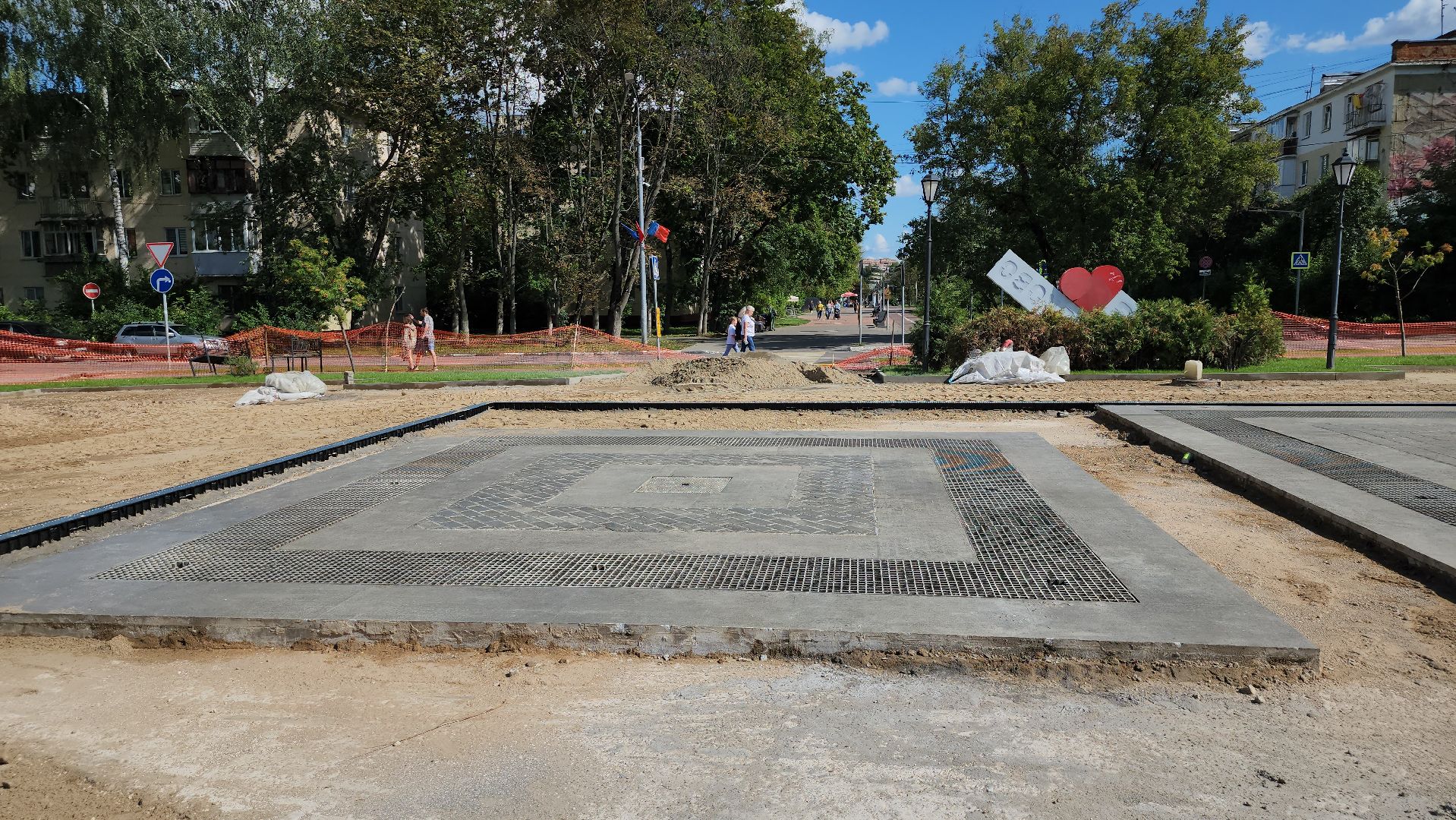 щёлково, замена плитки, Обновление пушкинской площади,