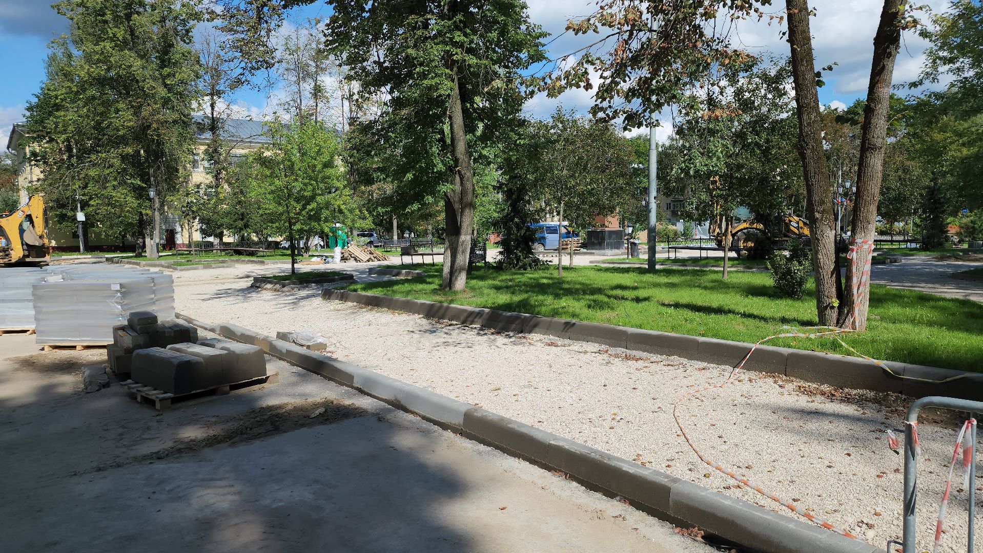 щёлково, замена плитки, Обновление пушкинской площади,