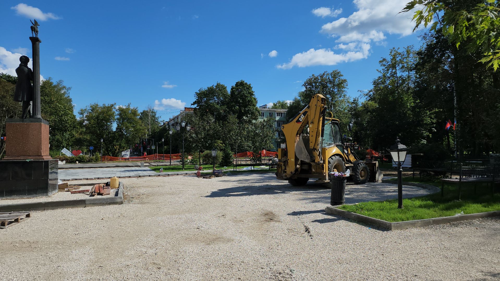 щёлково, замена плитки, Обновление пушкинской площади,