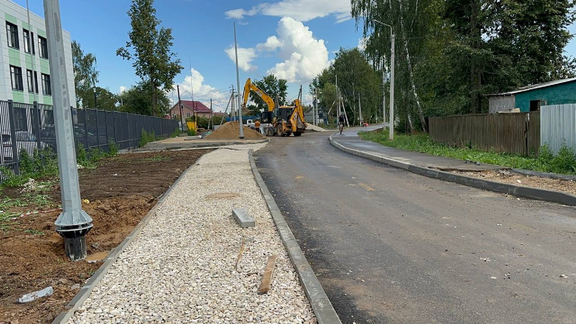 благоустойство, домодедово, новая школа,