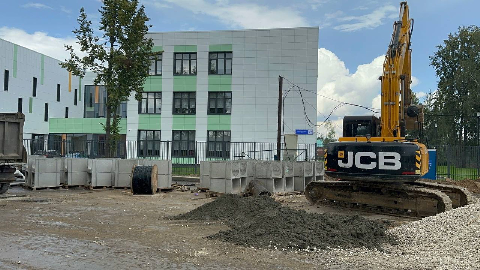 благоустойство, домодедово, новая школа,