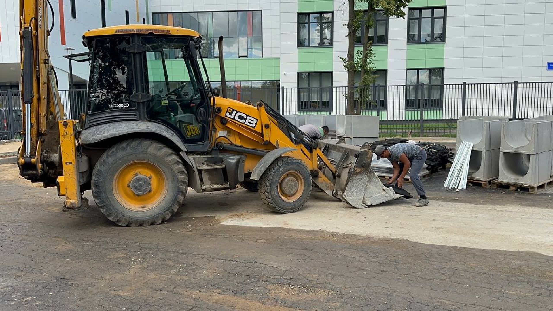 благоустойство, домодедово, новая школа,