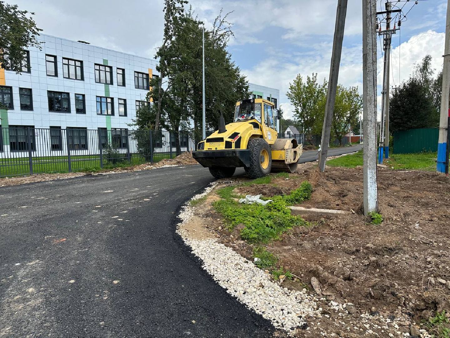 благоустойство, домодедово, новая школа,