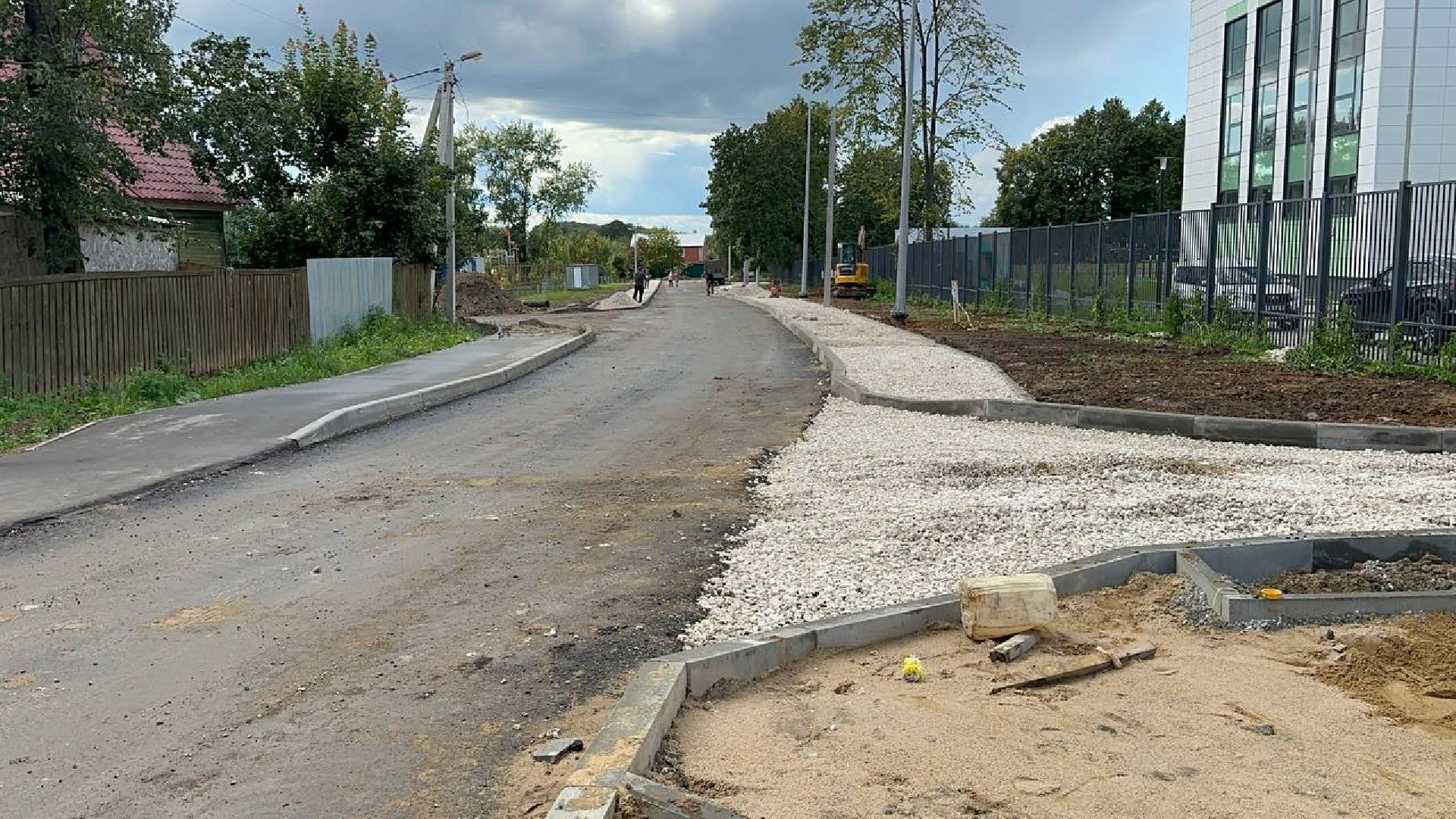 благоустойство, домодедово, новая школа,