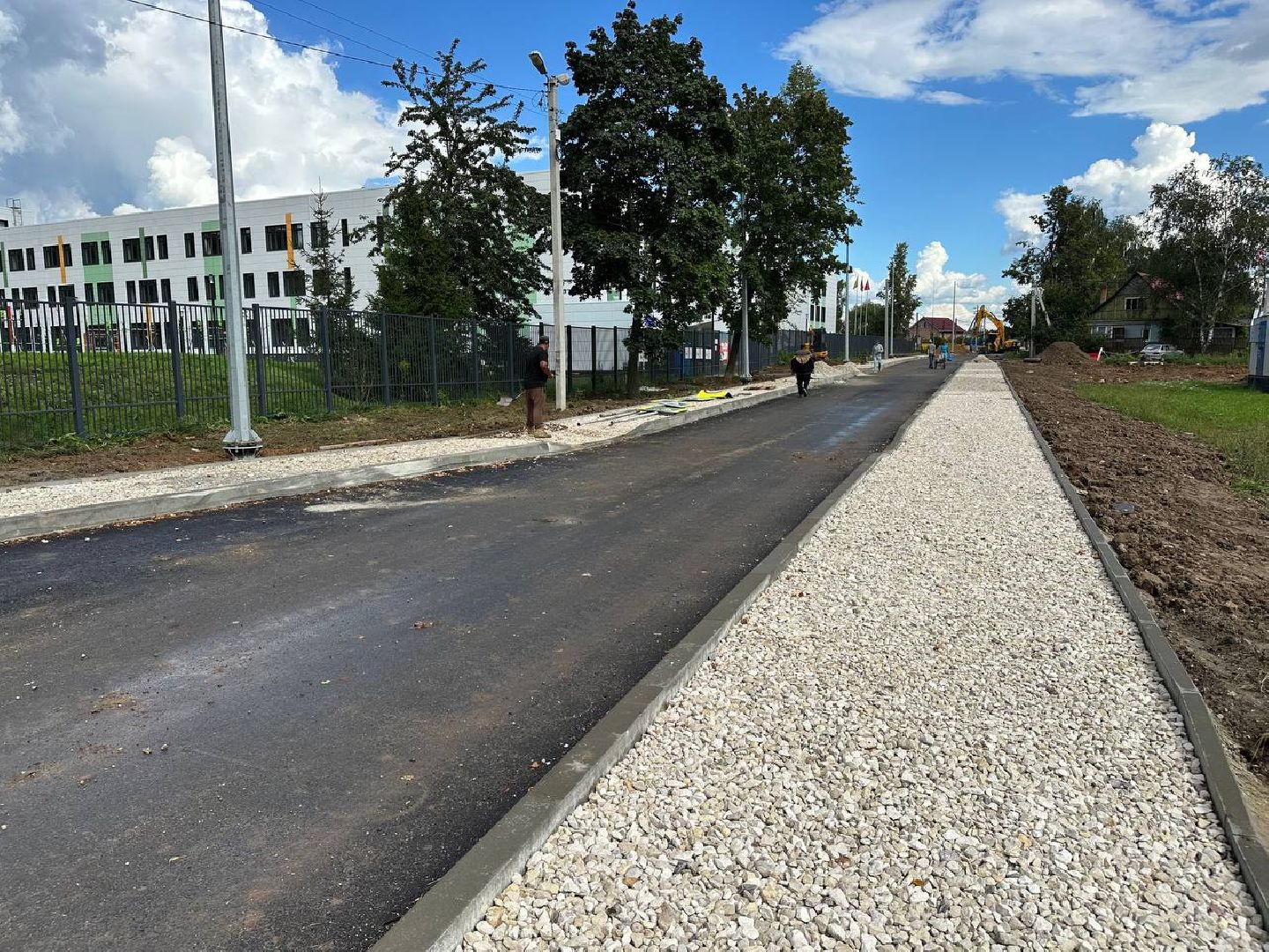 благоустойство, домодедово, новая школа,