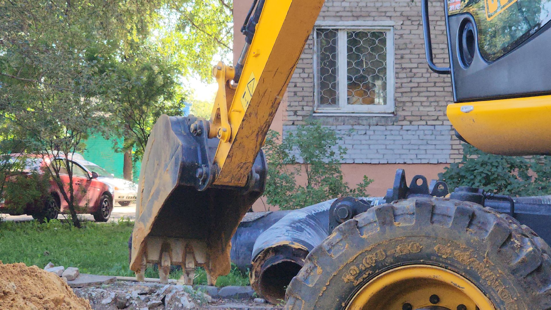 Люберцы,  ремонт теплосети, магистральный трубопровод,