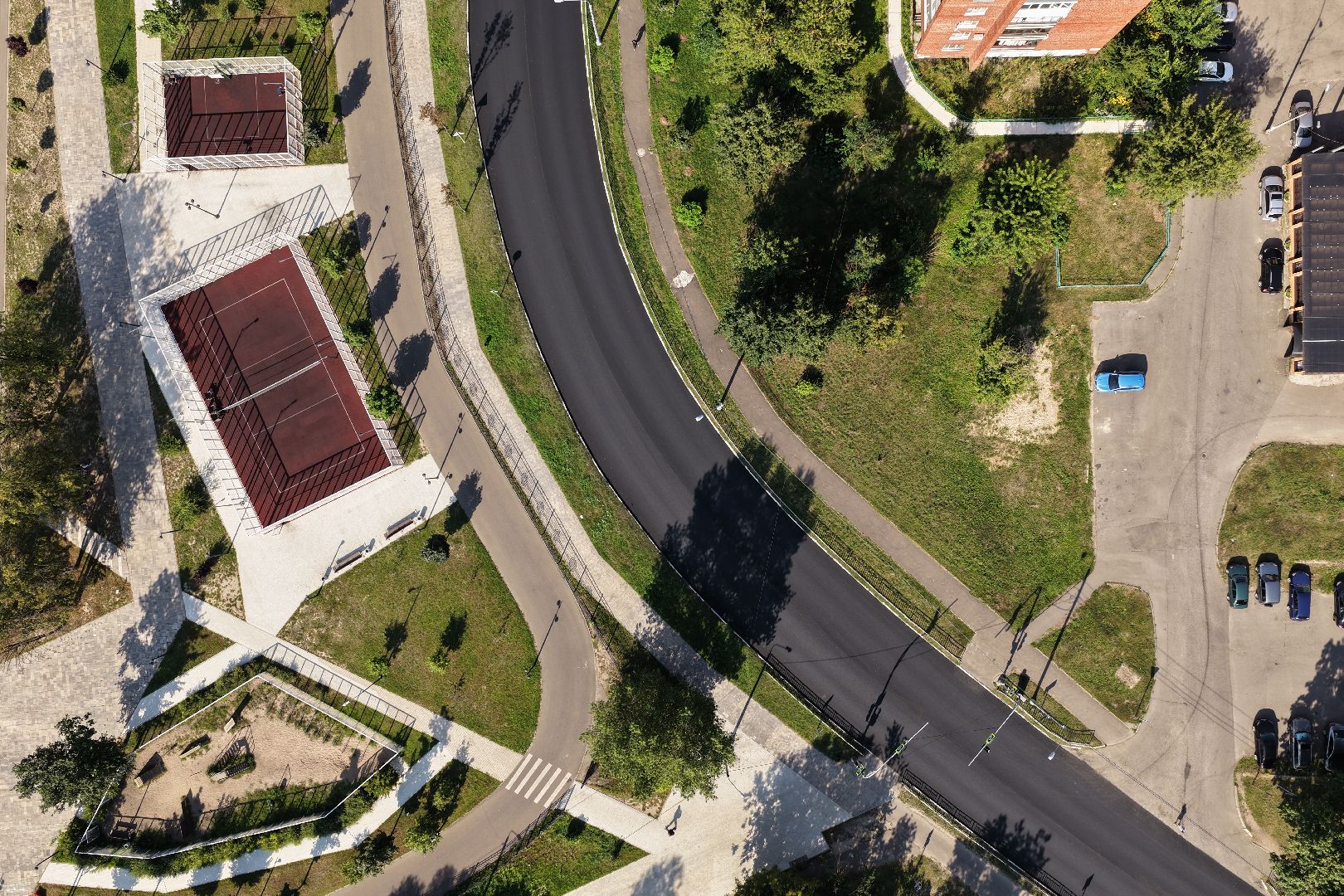 видео с коптера, ремонт дороги орехово-зуево, ремонт А-108,