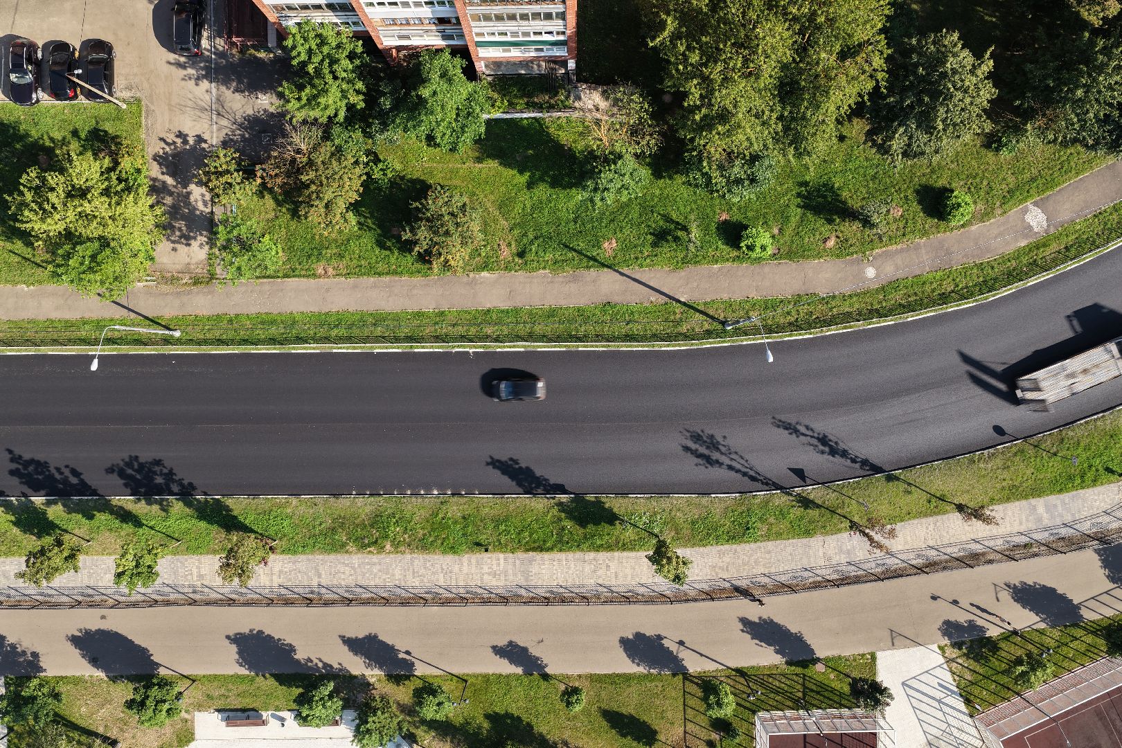 видео с коптера, ремонт дороги орехово-зуево, ремонт А-108,